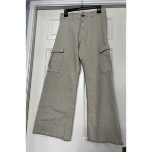 Dex Women's Super High Rise Milly Culotte Cargo Pants Size 26 Khaki